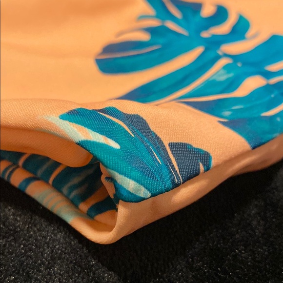 Tropical Leaf Print Swim Set by Infamous Swim Size XL Bottom M Top - Picture 5 of 11